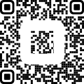Black and white QR code with a rounded square center, displayed on a white background. The code is unscanned and no additional text or graphics are present.
